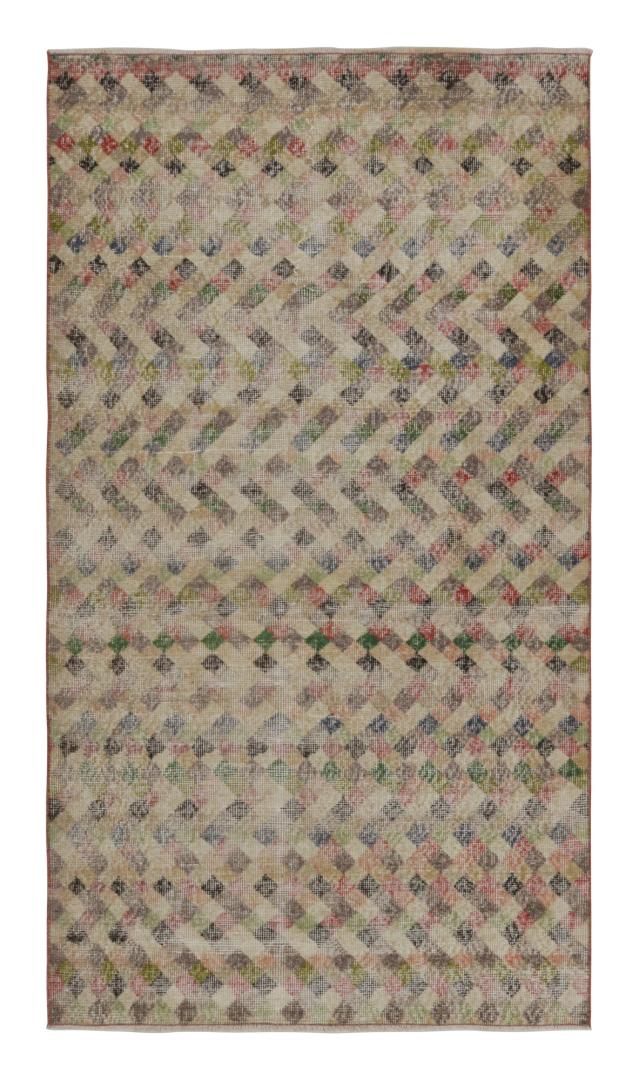 Vintage Zeki Müren Art Deco Rug