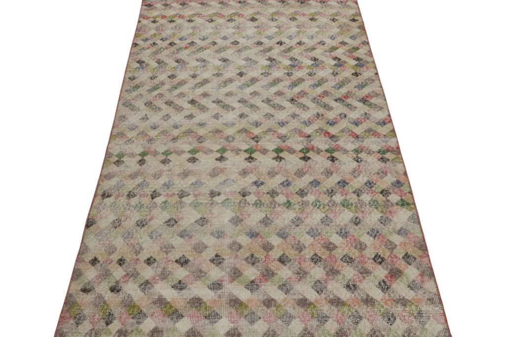 Vintage Zeki Müren Art Deco Rug