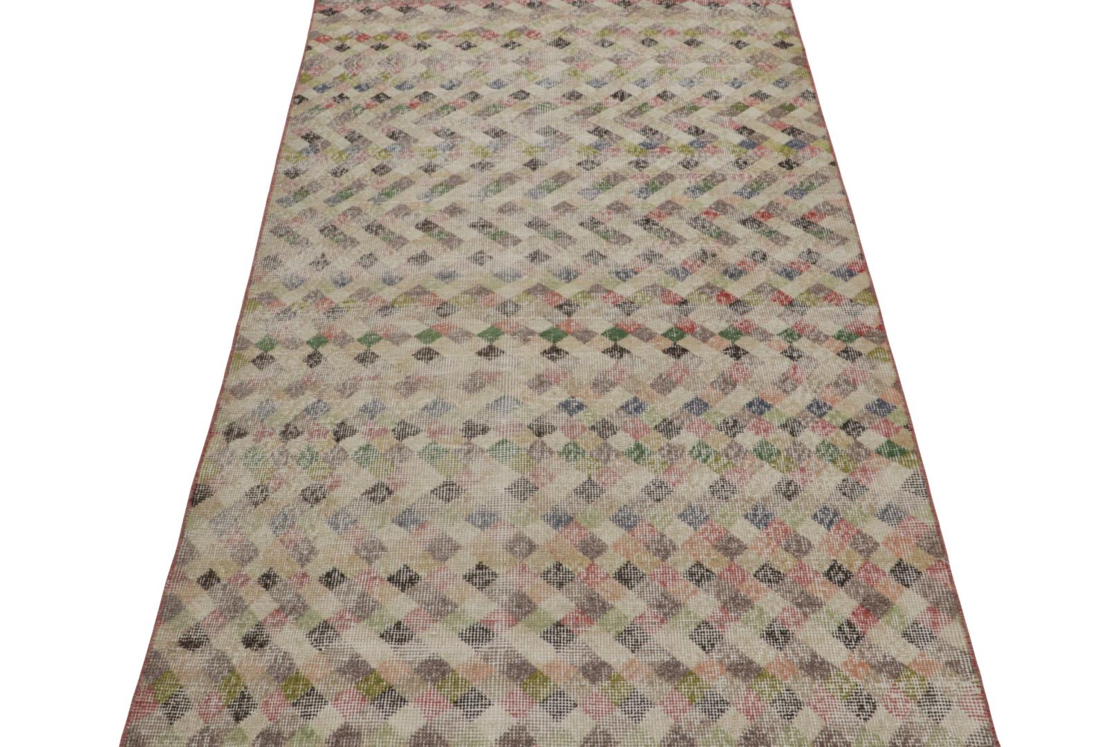 Vintage Zeki Müren Art Deco Rug