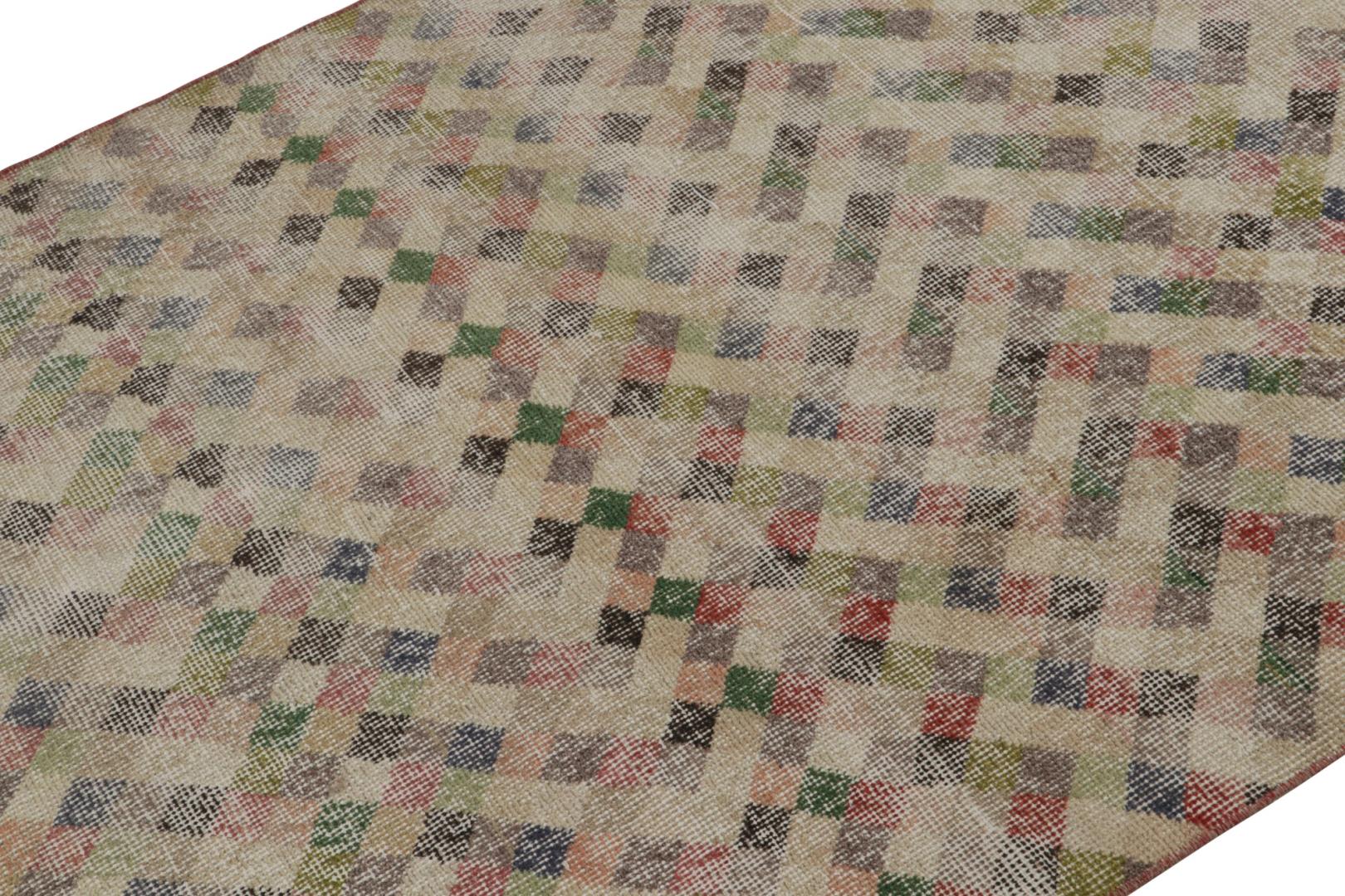 Vintage Zeki Müren Art Deco Rug