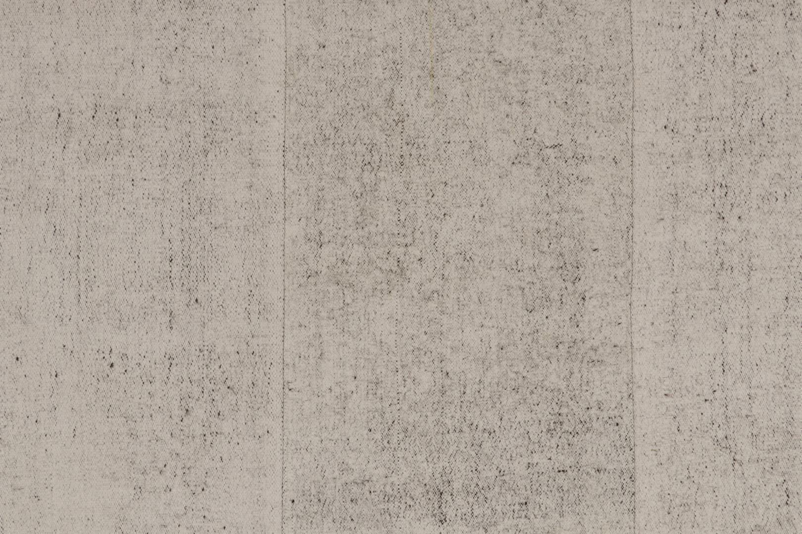Vintage Kilim Rug in Salt and Pepper White and Black, Panel Woven, available at Rug & Kilim