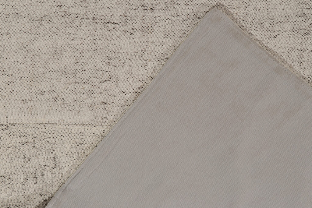 Vintage Kilim Rug in Salt and Pepper White and Black, Panel Woven, available at Rug & Kilim