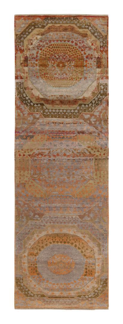 Rug & Kilim’s Classic Agra style runner in Polychromatic Medallion Patterns
