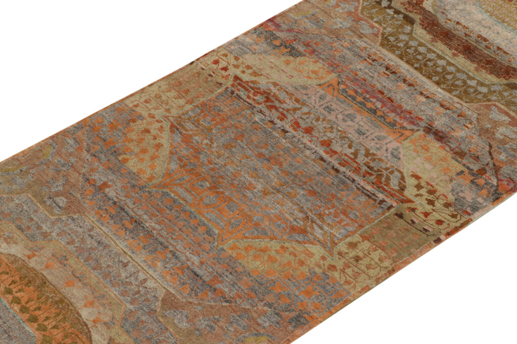 Rug & Kilim’s Classic Agra style runner in Polychromatic Medallion Patterns