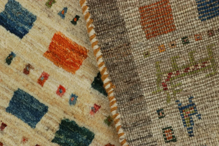 Vintage Gabbeh Pictorial Rug