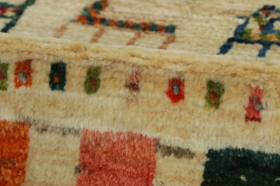 Vintage Gabbeh Pictorial Rug
