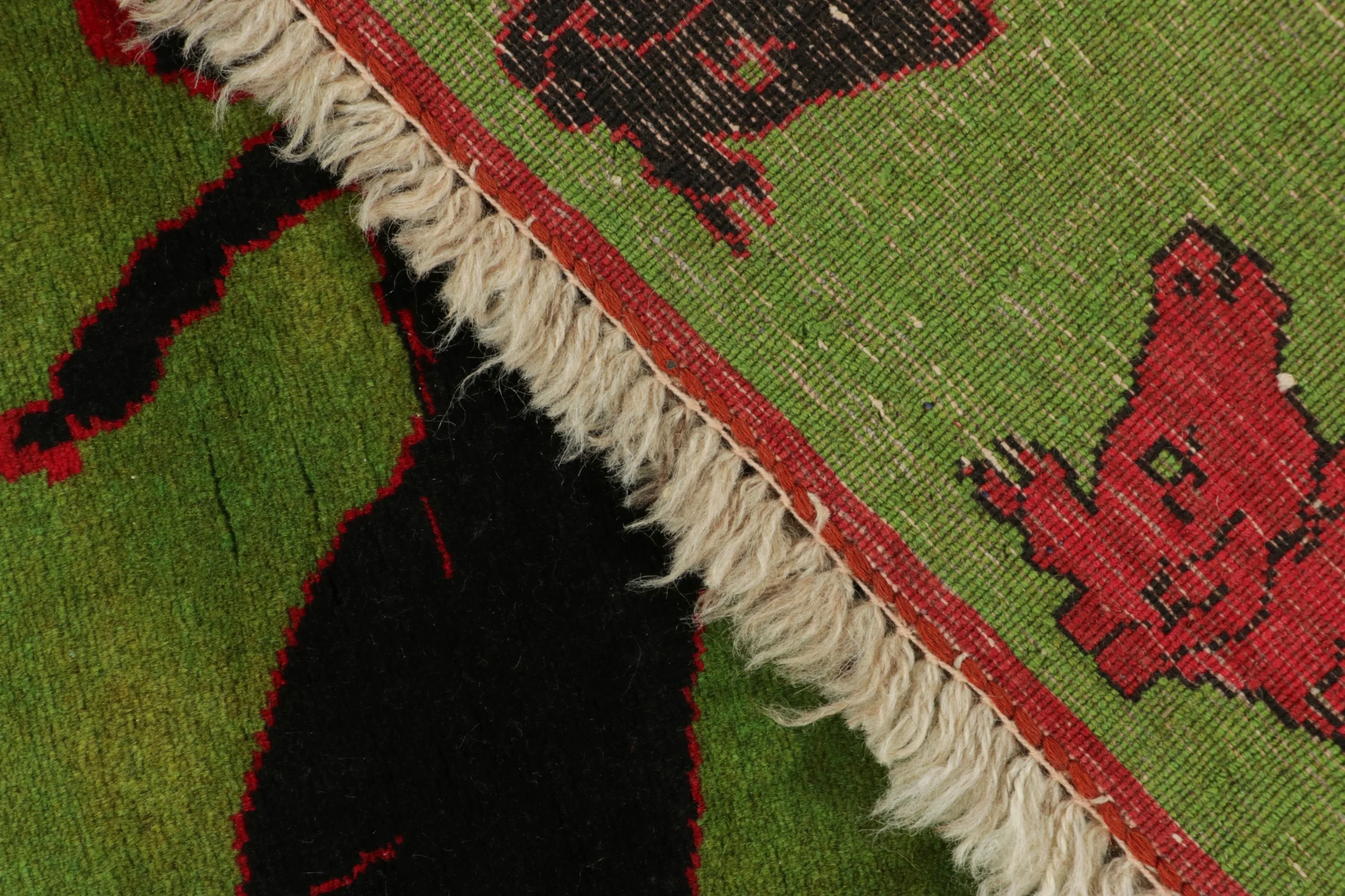 Vintage Afghan Pictorial Rug