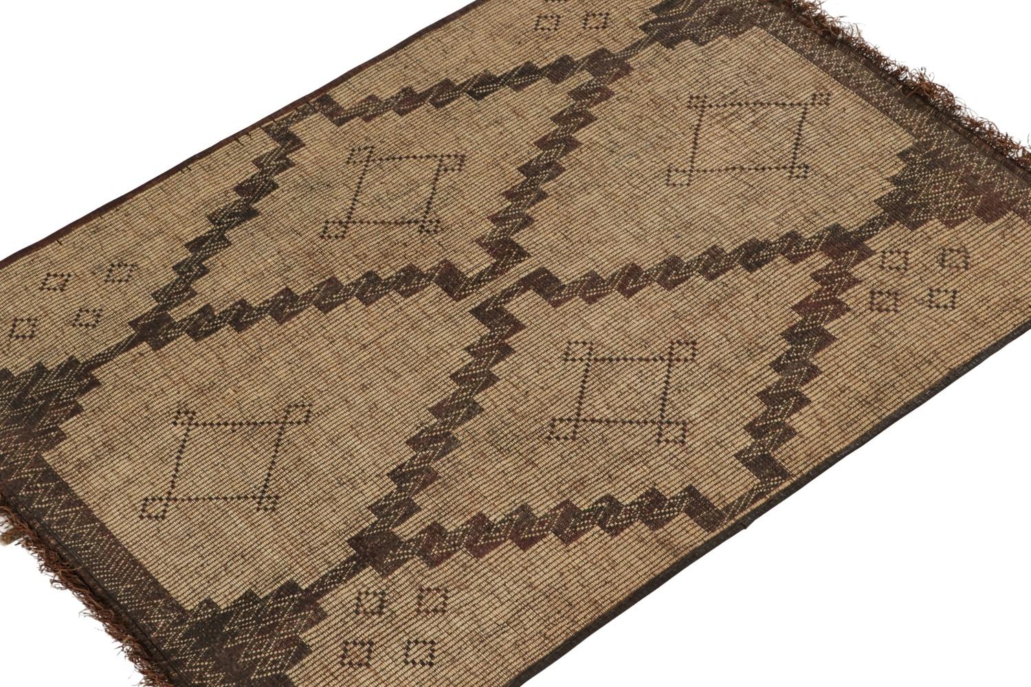 Vintage Moroccan Tuareg Mat Rug