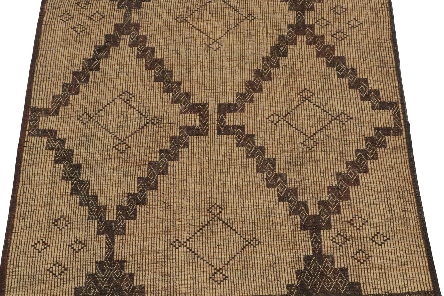 Vintage Moroccan Tuareg Mat Rug