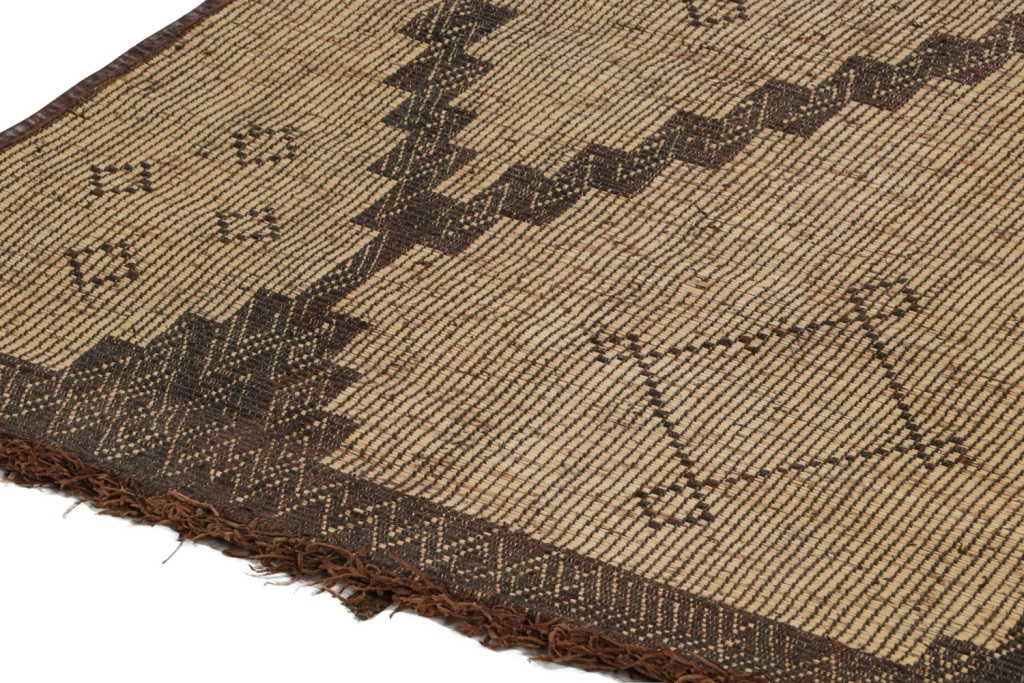 Vintage Moroccan Tuareg Mat Rug