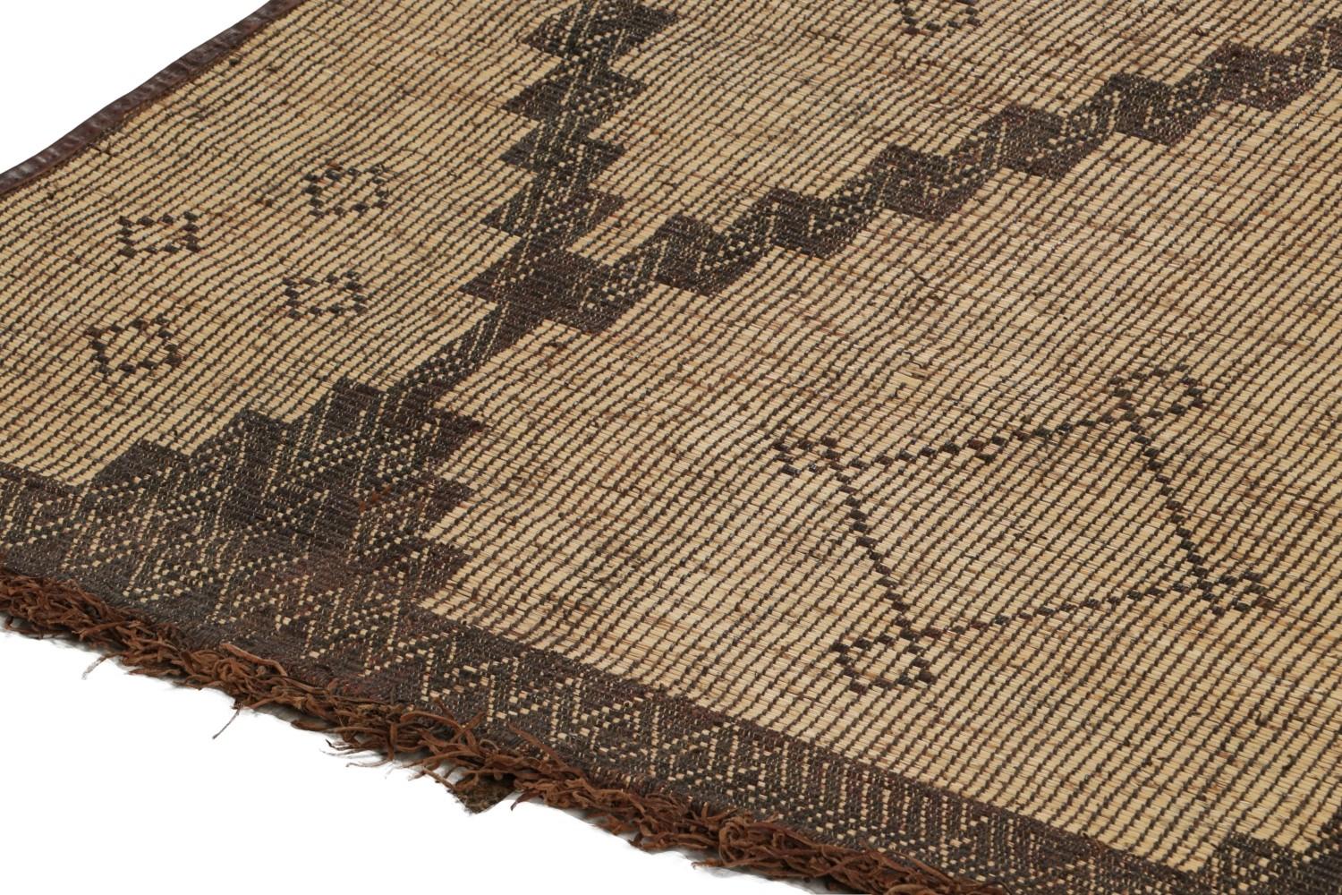 Vintage Moroccan Tuareg Mat Rug