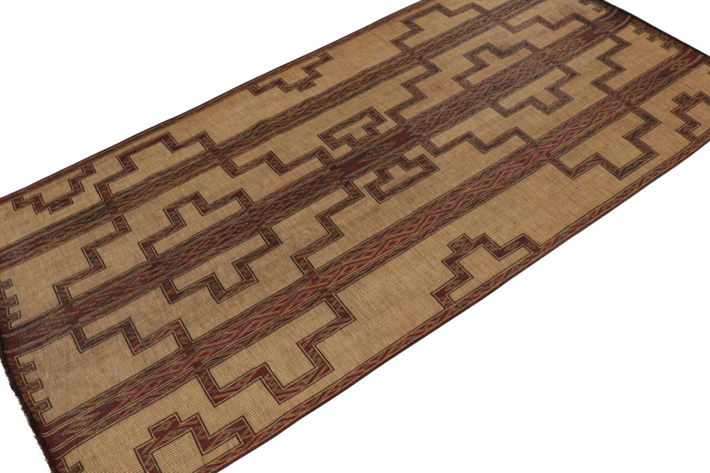 Vintage Moroccan Tuareg Mat Rug