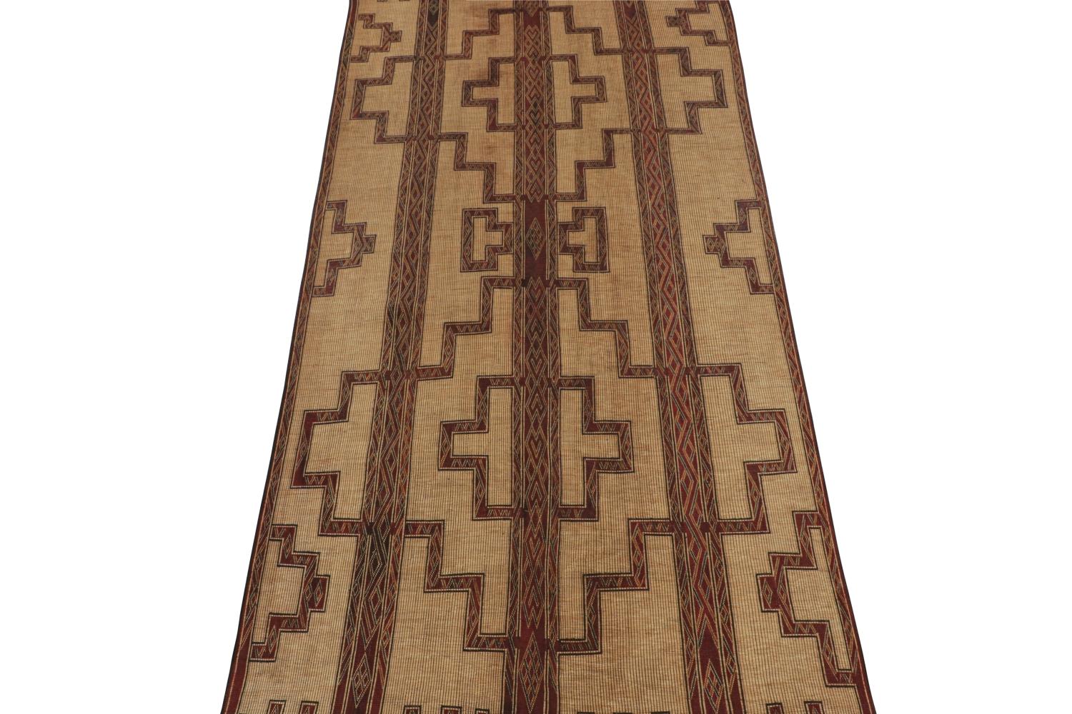 Vintage Moroccan Tuareg Mat Rug