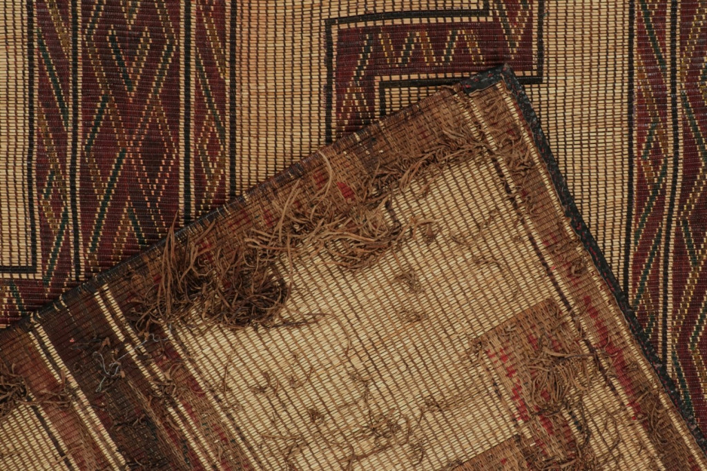 Vintage Moroccan Tuareg Mat Rug