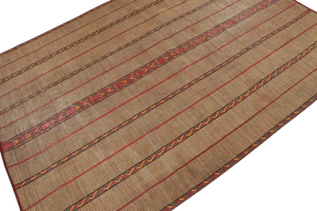 Vintage Moroccan Tuareg Mat Oversized Rug