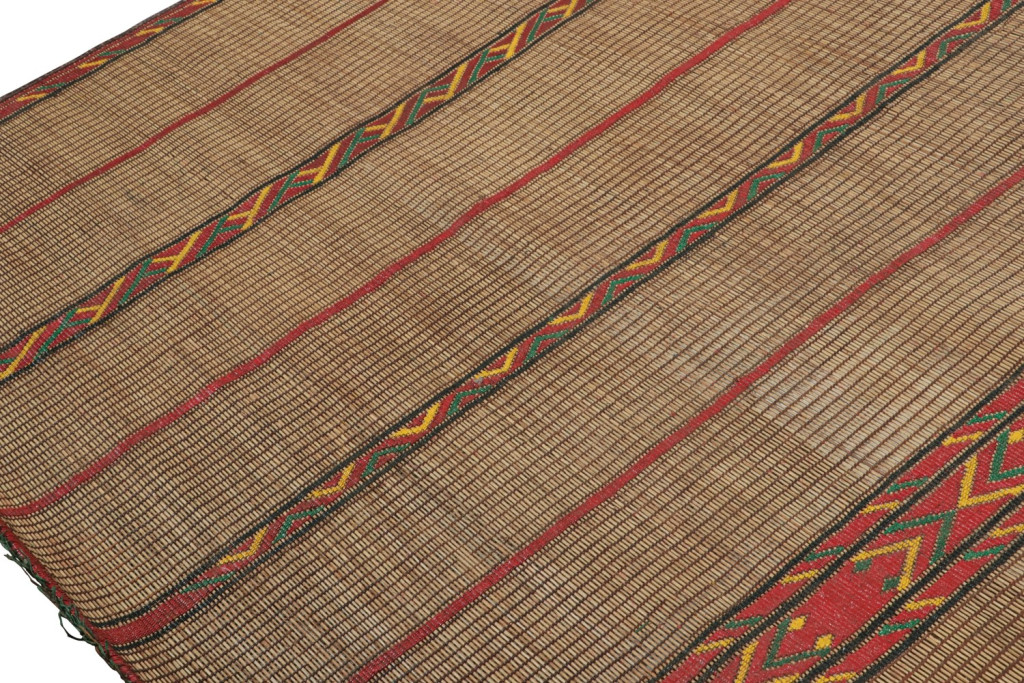 Vintage Moroccan Tuareg Mat Oversized Rug