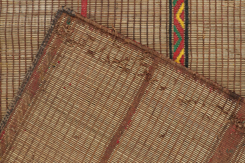 Vintage Moroccan Tuareg Mat Oversized Rug