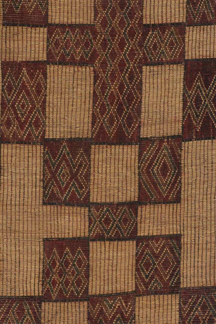 Vintage Moroccan Tuareg Mat Oversized Rug