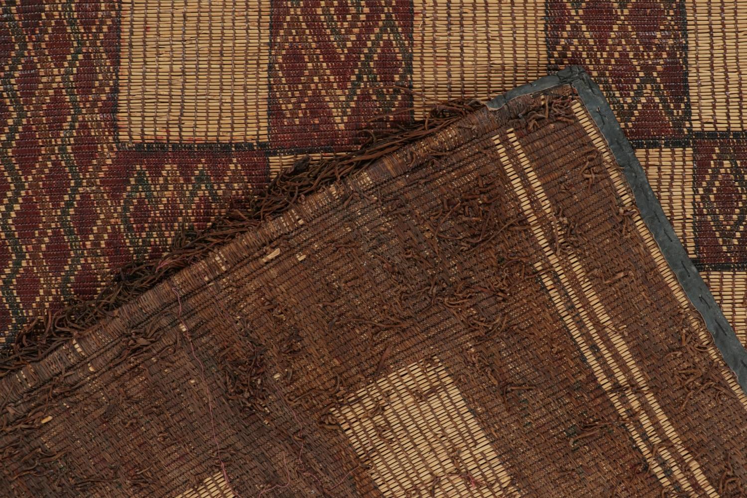 Vintage Moroccan Tuareg Mat Oversized Rug