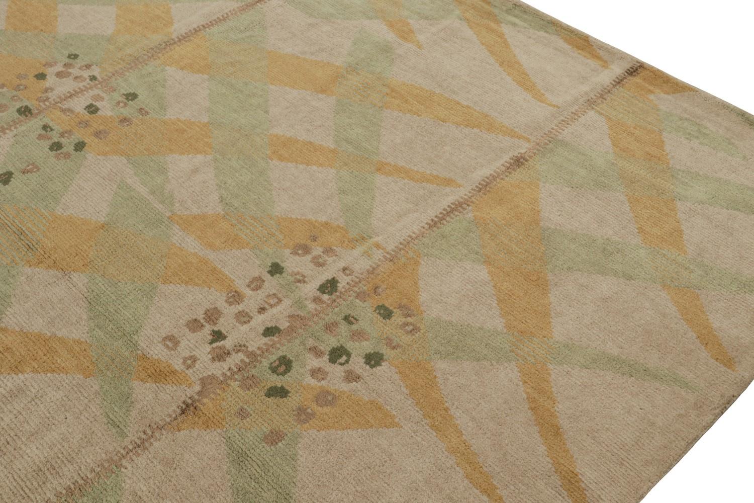 Scandinavian Rug with Geometric Patterns