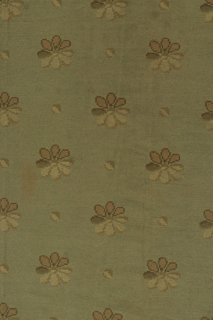 Antique Green Arraiolos Needlepoint Rug