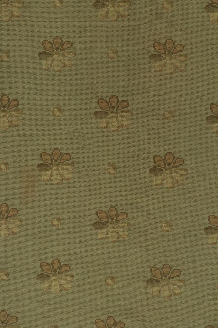 Antique Green Arraiolos Needlepoint Rug