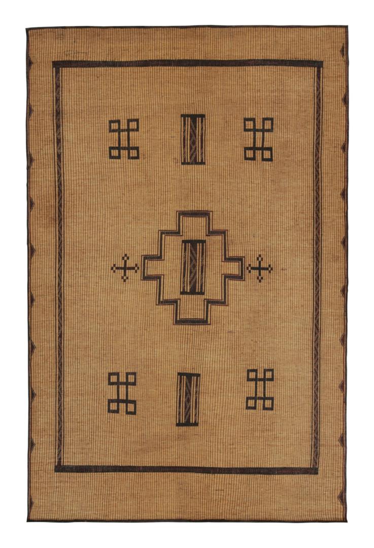 Vintage Moroccan Tuareg Mat Rug