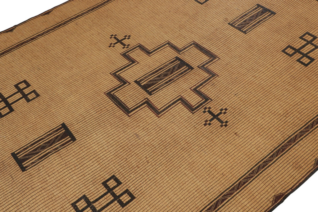 Vintage Moroccan Tuareg Mat Rug