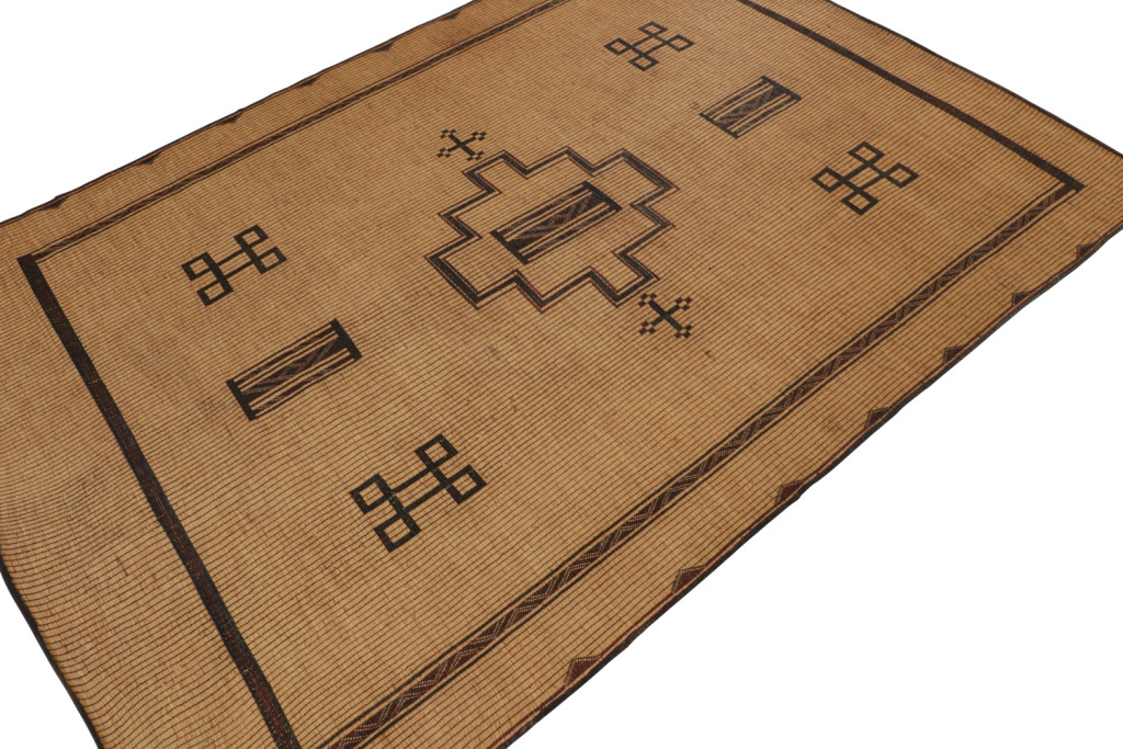 Vintage Moroccan Tuareg Mat Rug