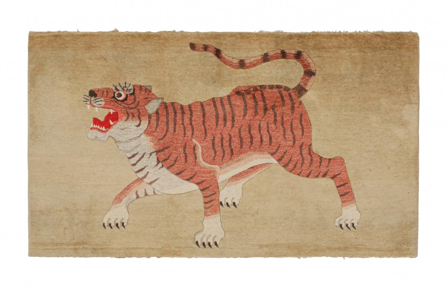 Antique Tiger Rug Pictorial
