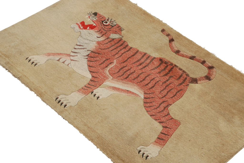 Antique Tiger Rug Pictorial