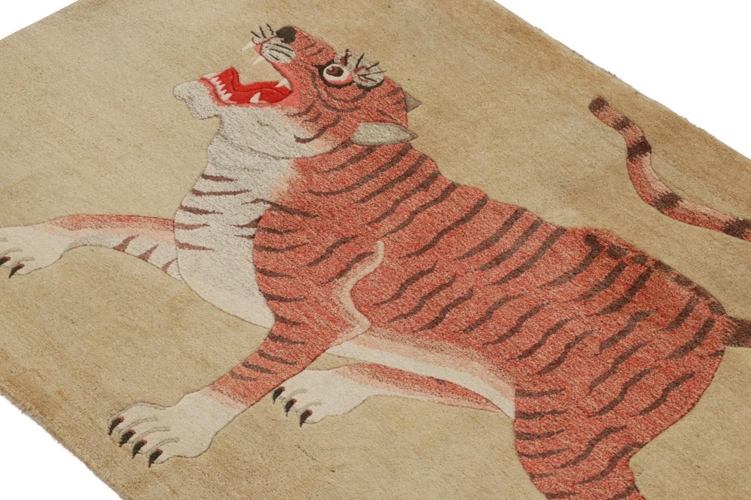Antique Tiger Rug Pictorial