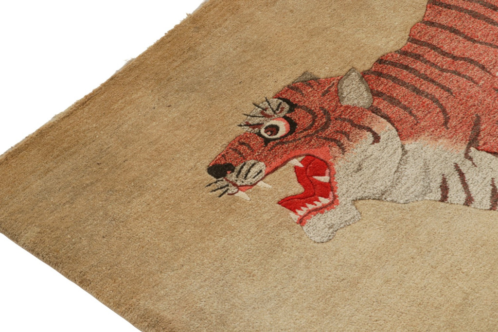 Antique Tiger Rug Pictorial