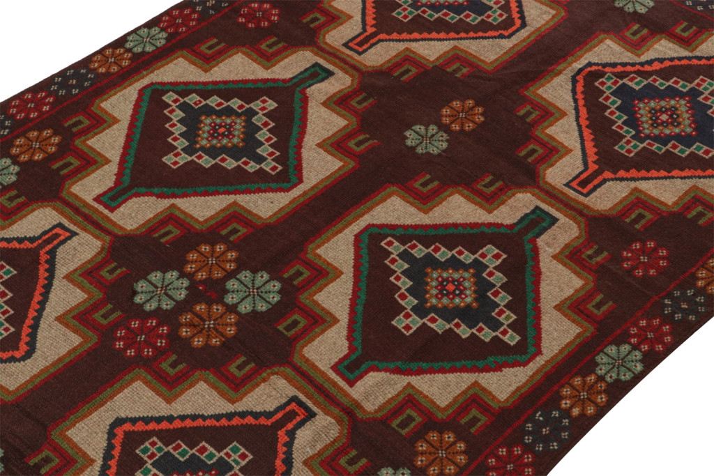 Vintage Baluch Rug with Medallions