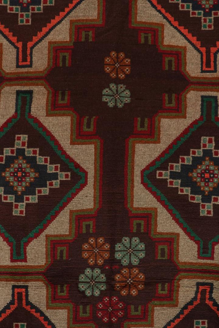 Vintage Baluch Rug with Medallions