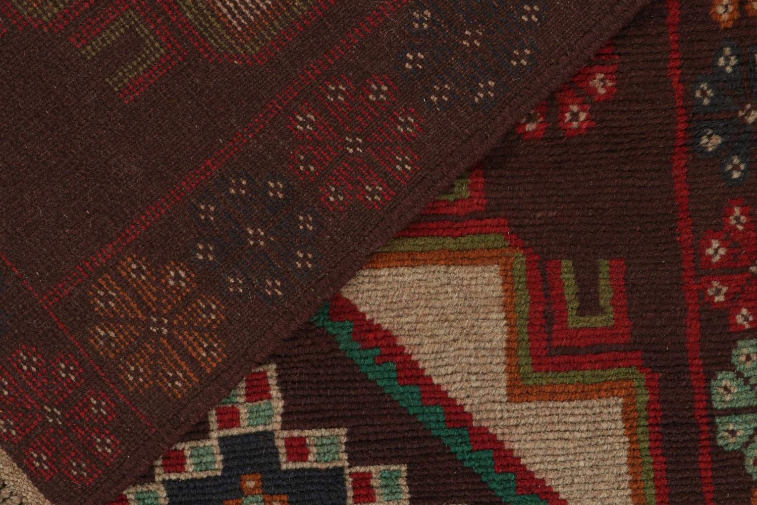 Vintage Baluch Rug with Medallions