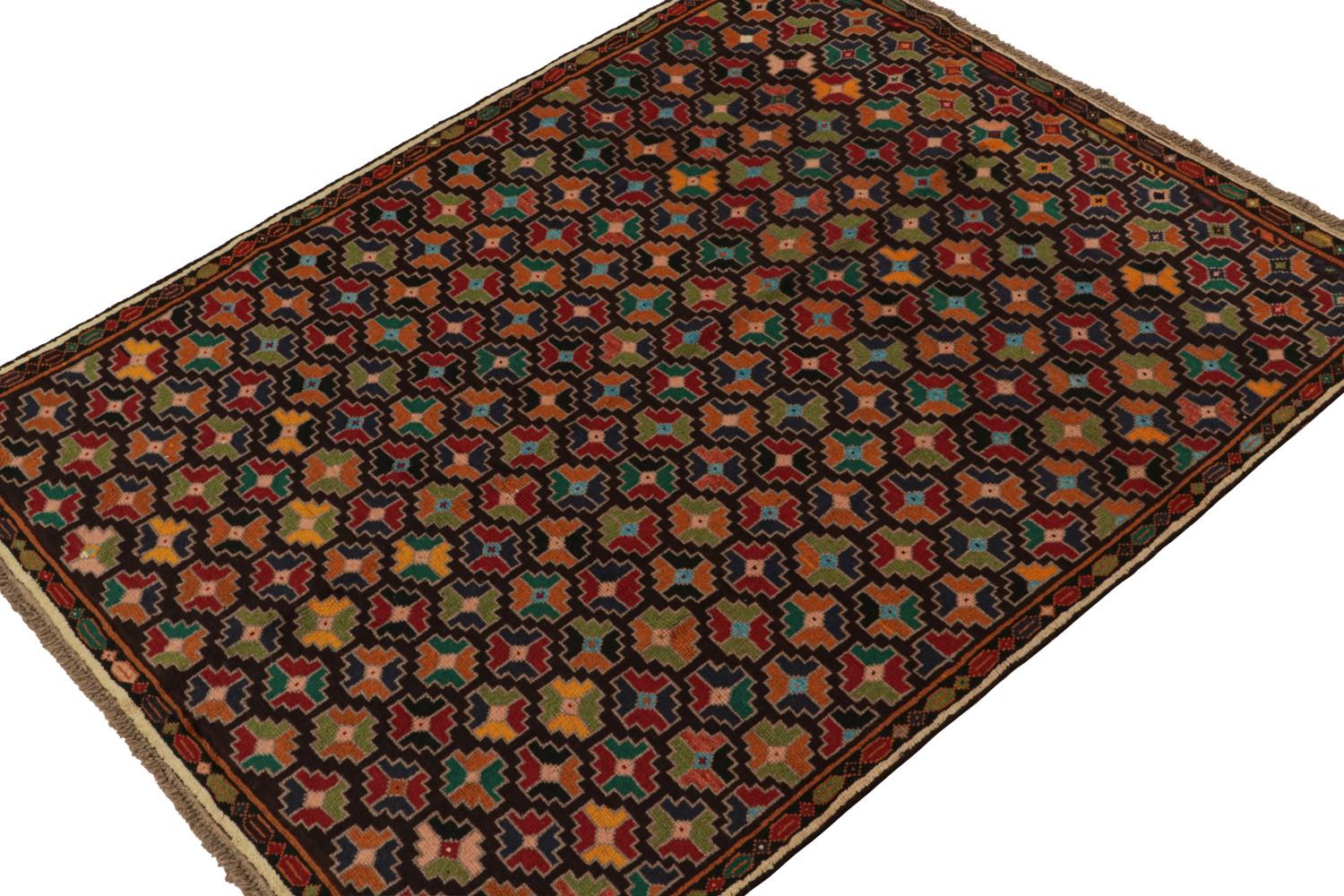 Colorful Vintage Baluch Tribal Rug