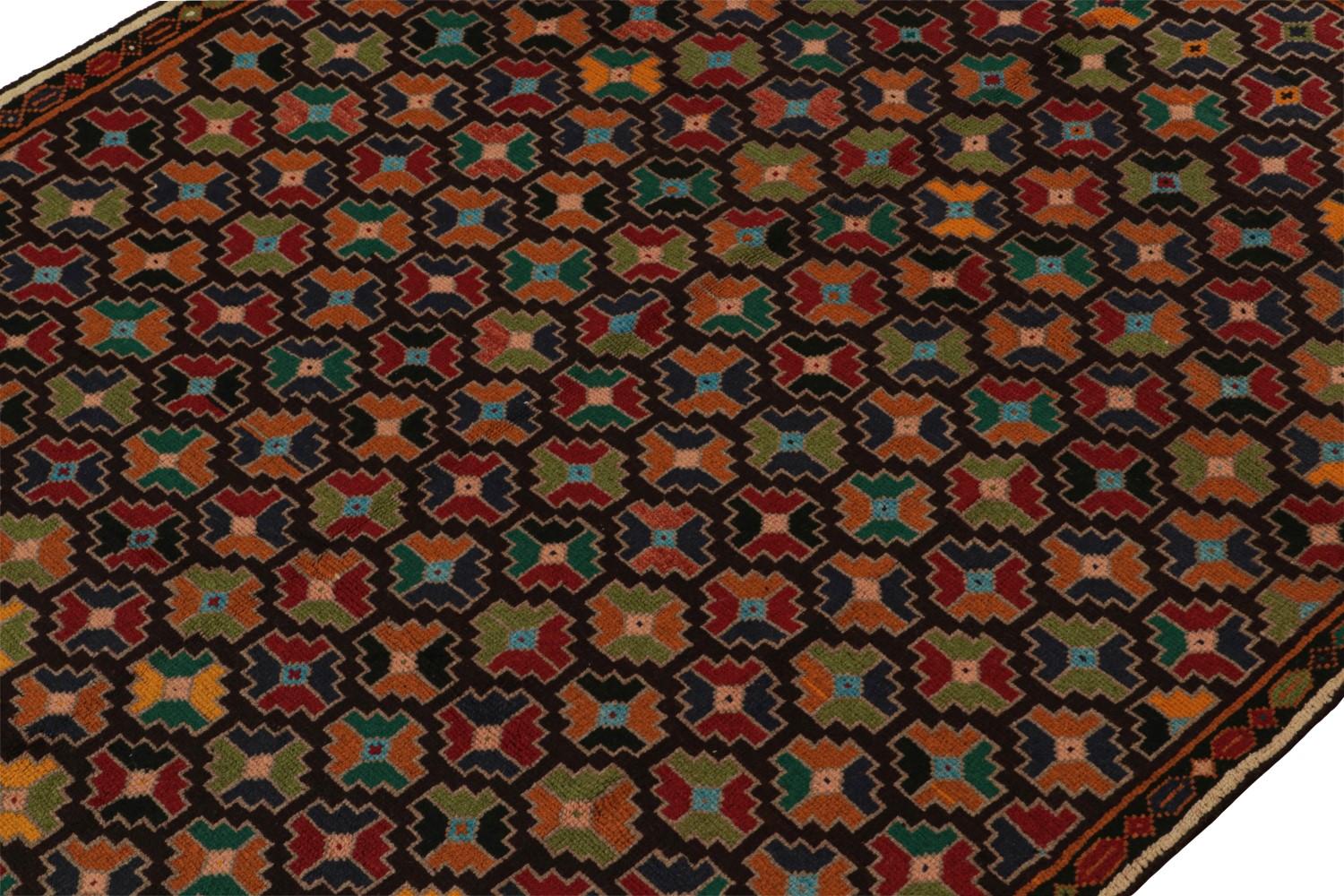 Colorful Vintage Baluch Tribal Rug