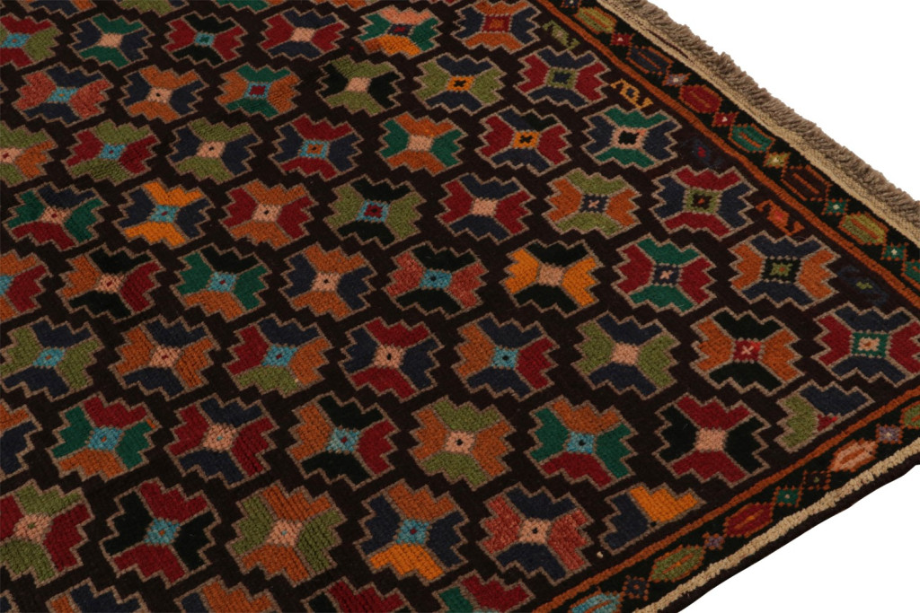Colorful Vintage Baluch Tribal Rug