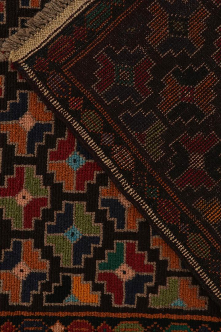 Colorful Vintage Baluch Tribal Rug