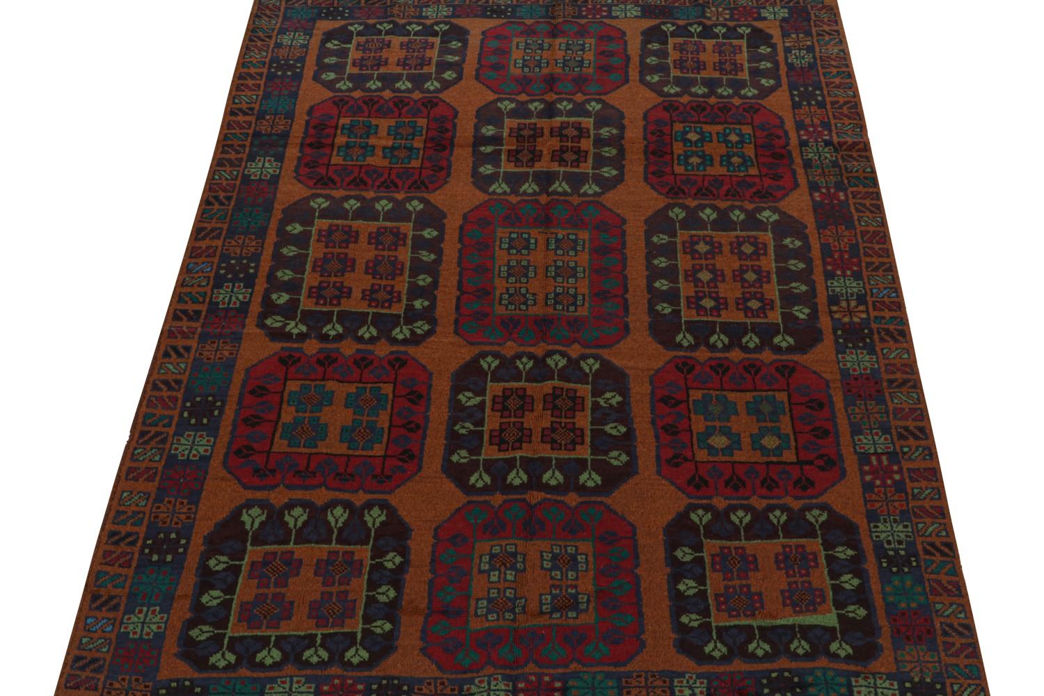 Vintage Baluch Tribal Rug in Oranger
