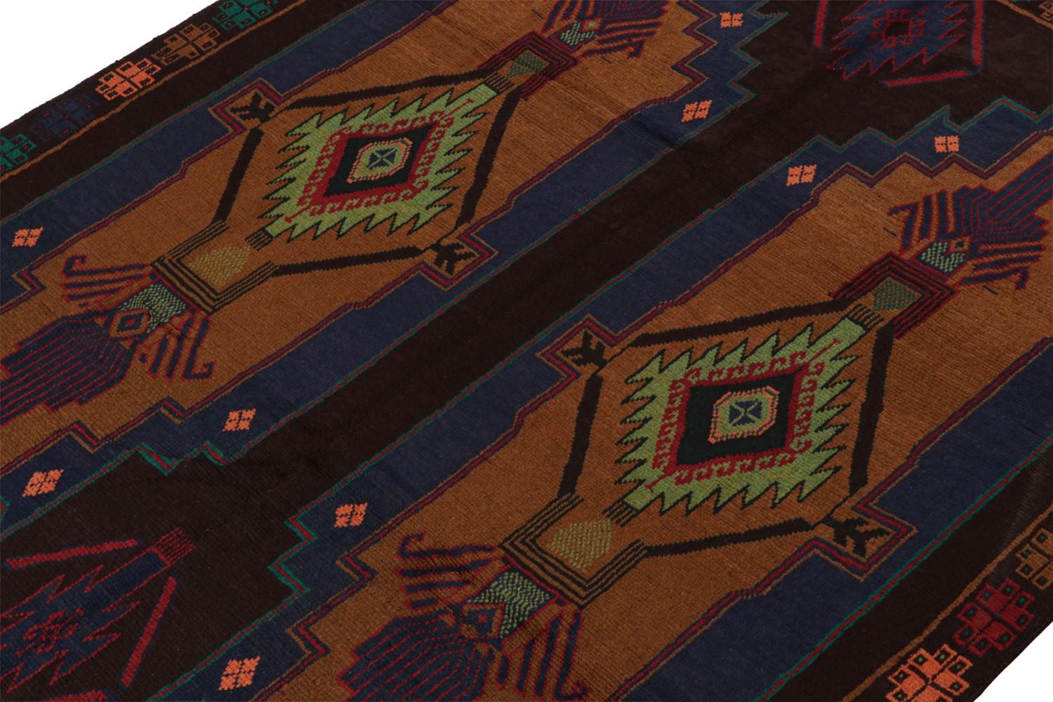 Vintage Baluch Tribal Rug with Geometric Patterns