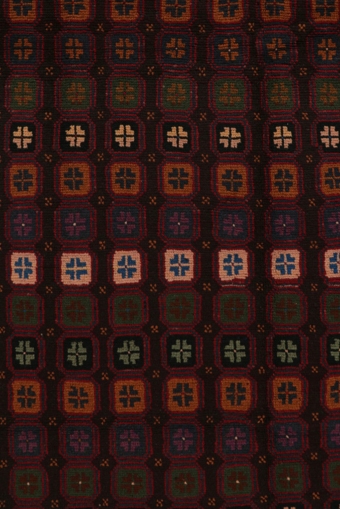 Vintage Baluch Kohistani Rug with Colorful Geometric Patterns, from Rug & Kilim