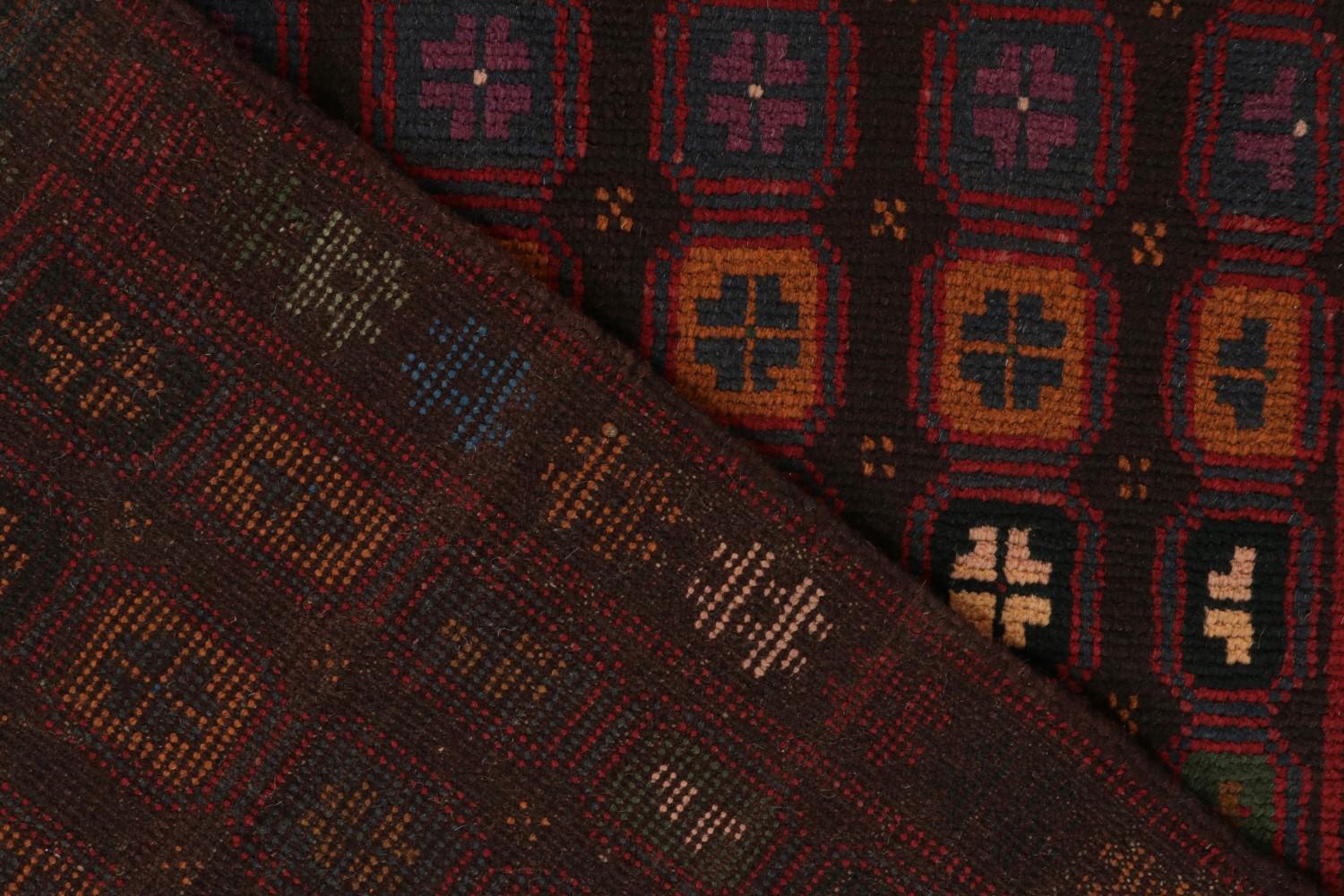 Vintage Baluch Kohistani Rug with Colorful Geometric Patterns, from Rug & Kilim