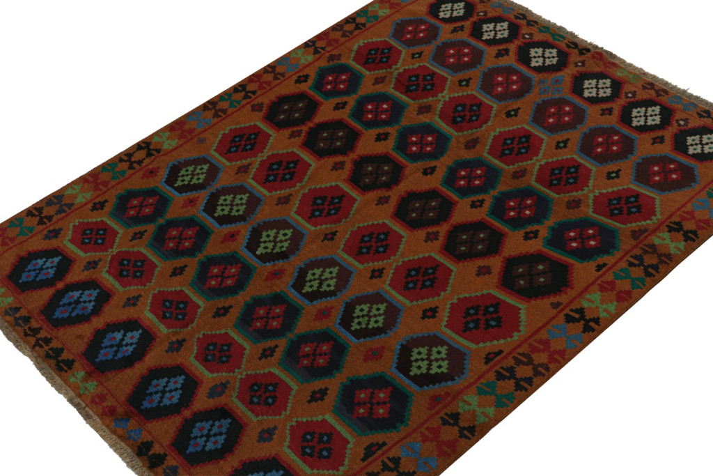 Blue Vintage Afghan Baluch tribal rug