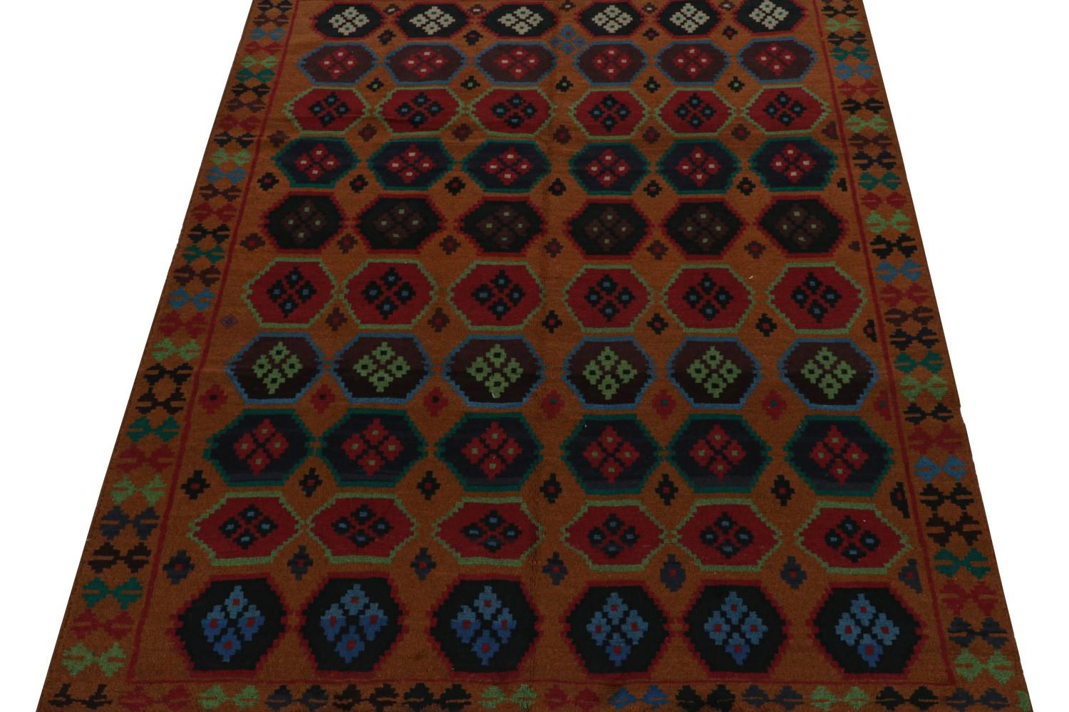Blue Vintage Afghan Baluch tribal rug