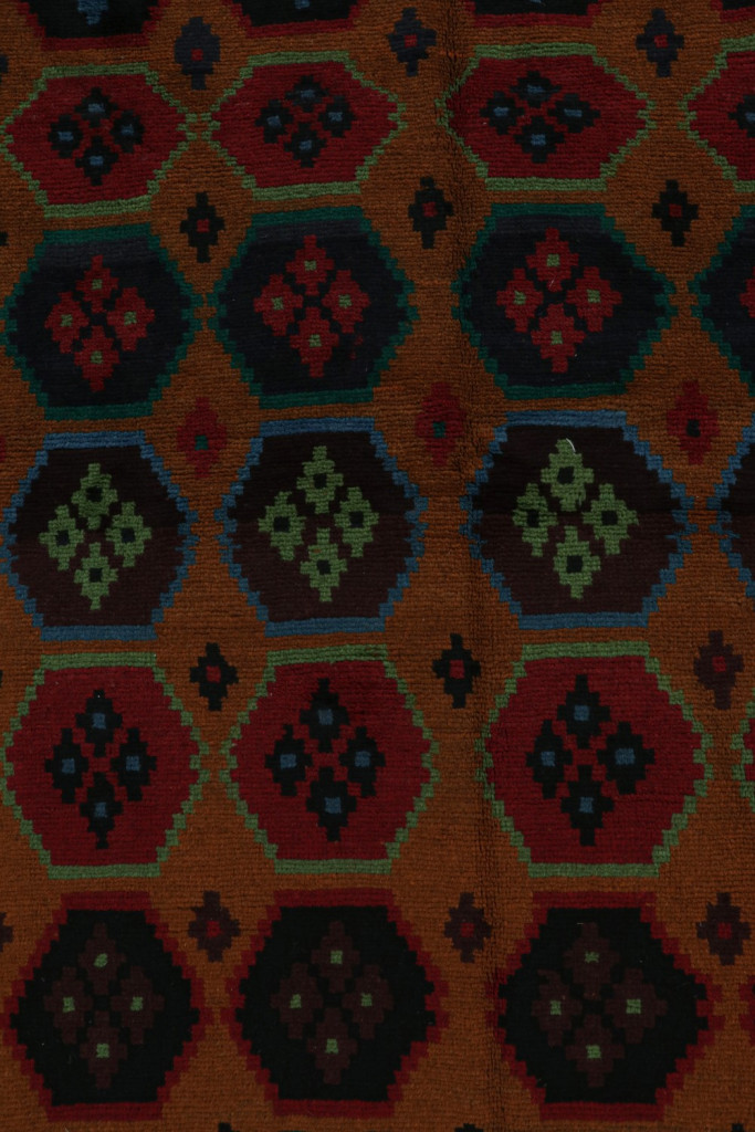 Blue Vintage Afghan Baluch tribal rug