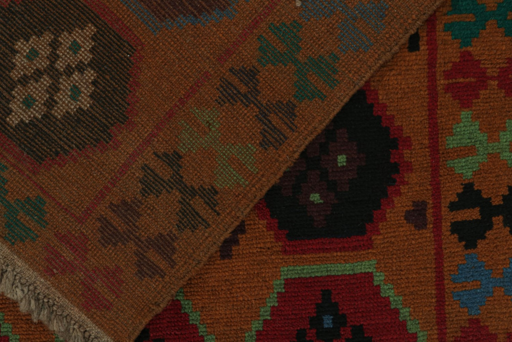 Blue Vintage Afghan Baluch tribal rug