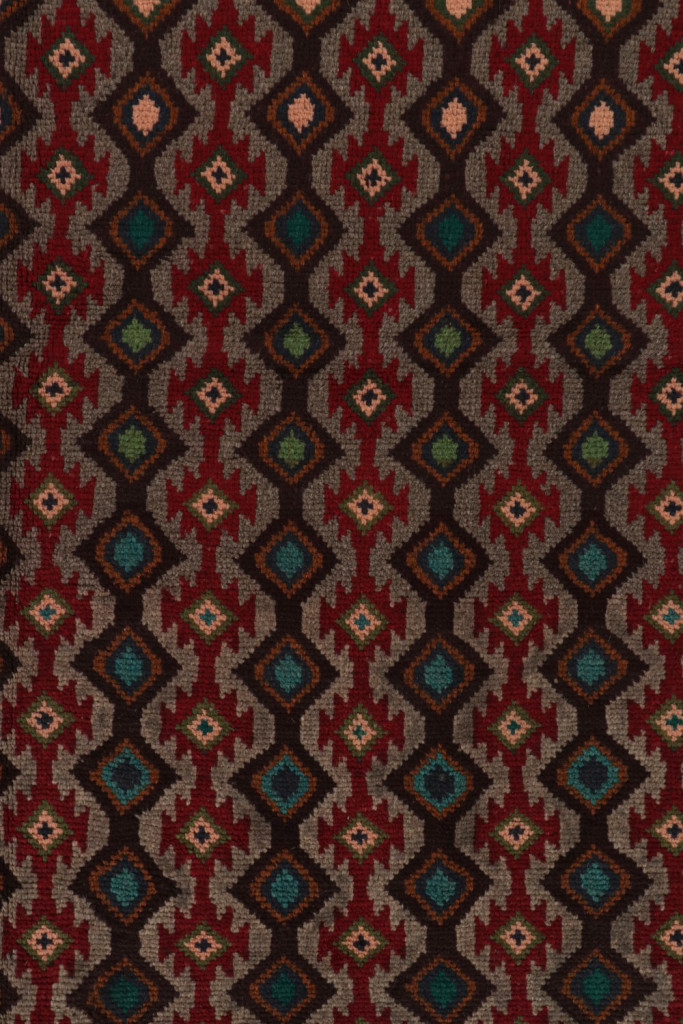 Vintage Baluch Tribal Rug with Geometric Patterns