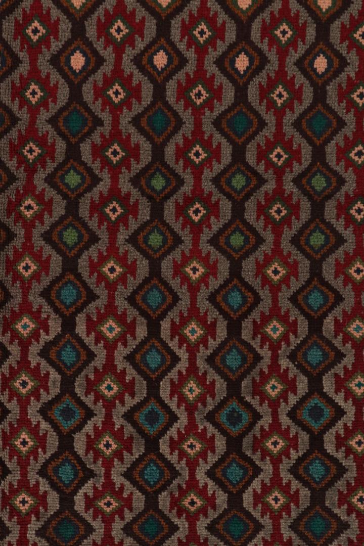 Vintage Baluch Tribal Rug with Geometric Patterns